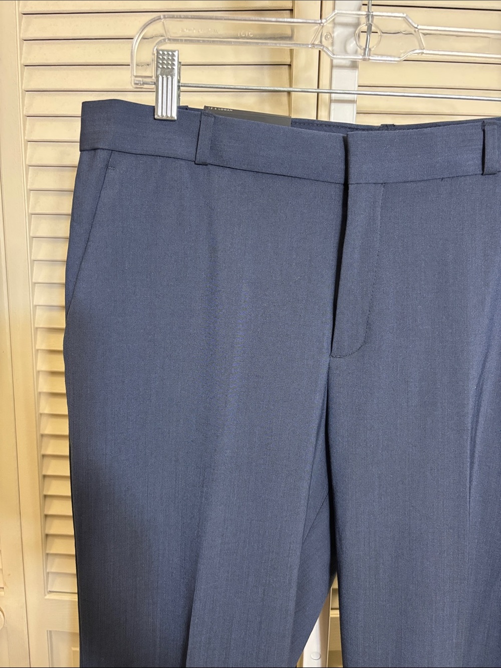 NWT Banana Republic Logan Trouser-Fit Washable Wool-Blend Pant Size 12 Short - Picture 8 of 16